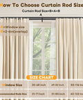 Diagram of double curtain rod set 42 to 122 inches with measurement guide, matte black finish telescoping rods with sheer and drapes.