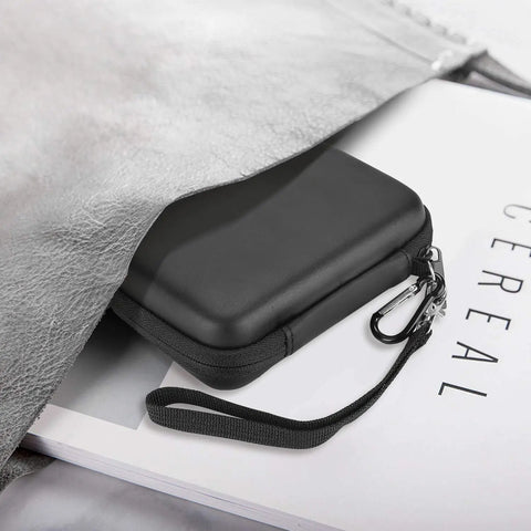 Durable 2.5 Inch External Hard Drive Case For Most Portable HDD And SSDs Fits Seagate Portable Backup Plus Expansion Game Drive One Touch Western Digital Elements My Passport Toshiba Canvio Basics Samsung T9 USB 3.0 Travel Carrying Case Black