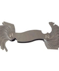 Front view of Unipec screw pitch gauge, 30-leaf, 4–42 TPI, English-thread steel measuring tool, dual-ended.