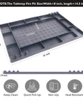 Heat Resistant Silicone Fire Pit Mat 22x15 Inches, Protective Tabletop Pad Up To 500F, Grill, BBQ And Patio Deck Shield, Gray