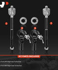 Front Inner And Outer Tie Rod End Kit For Mazda CX-5 2013 2014 2015 2016, 4-piece inner and outer ends
