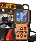 OBD2 Scanner With Battery Tester 2 In 1 Fast Fault Code Reader And 12V Battery Health And Charging System Analyzer with cables