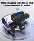 Eoweiot Electric Tube Bender With Lithium Battery For 90 And Copper Pipe Bending Tool adjustable for quick 90-degree bends.