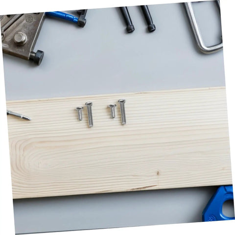 Hella Solid Mini Screw Kit For Eyeglass And Laptop Repair Packs durable self tapping screws on a wooden surface.