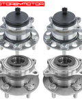 Front And Rear Wheel Hub Bearing Assembly 5 Lug Set Replacement For Hyundai Sonata Tucson Kia Cadenza Optima 2015 2019 4Piece Quiet Operation Low Runout Heavy Duty Wheel Hub Kit