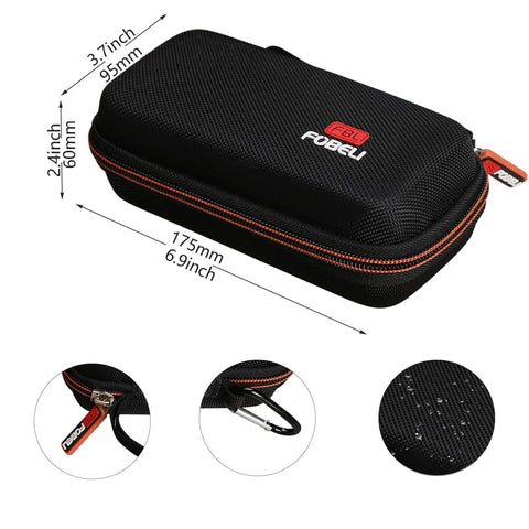 Rugged Hard Case For TopTes TS-301 Anemometer And TS-501B Sound Level Meter TS-710 Light Meter Stays Put Snug Fit Shockproof Drop-Resistant Durable Protective Case For Field Work, 6.9 x 3.7 x 2.4 in EVA case