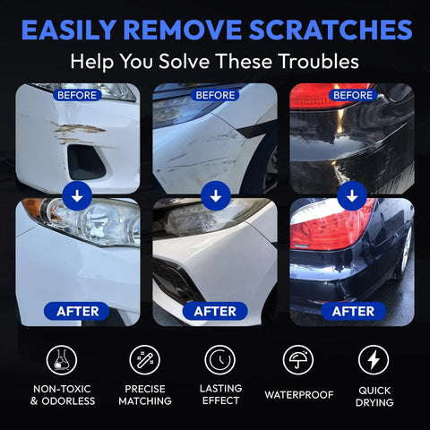New Upgraded Car Scratch Remover Kit For Vehicles Blemishes And Swirl Marks Before and After Results