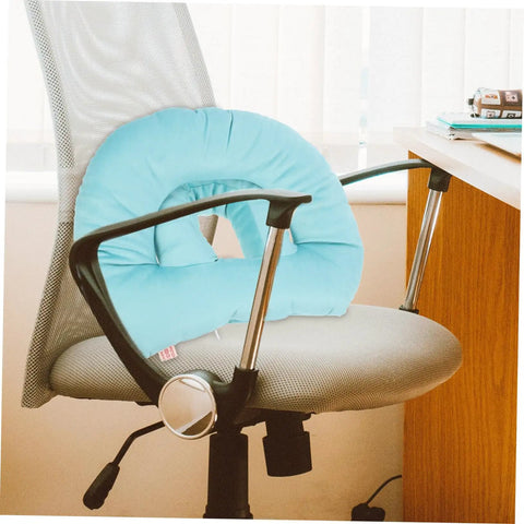 Office Desk Nap Pillow Ergonomic Face Down Rest Cushion Plush Lightweight Portable Sleep Pillow on office chair