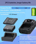 2K Body Camera With Dual Batteries And Charging Dock Delivering 1440P Legit Crisp Video With Night Vision And 14 Hour All Day Runtime Plus 64GB Memory Card For Patrol Security And Daily Carry, showcasing dock and batteries.