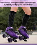 Twister Roller Skates Wheels Pack Of 8 In 95A Urethane 62mm By 42mm Size for smooth sliding at park, durability with 95A hardness