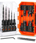 Pro Grade Countersink Drill Bit Set 15Pcs M2 Cobalt HSS Woodworking Kit with adjustable tapered bits and plug cutters in box