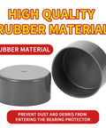 Two Piece Premium Rubber Wheel Bearing Protectors For Cars Trucks And Trailers Slick Hub Dust Guards, high quality rubber material, preventing dust.