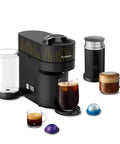 Vertuo Pop Plus Coffee And Espresso Maker With Aeroccino3 Milk Frother, One Touch Brew For Espresso And Lattes At Home, Yellow Accent