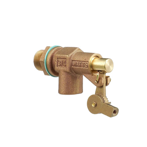Watts ST750 3/4-inch bronze standard-duty float valve with male NPT inlet/outlet and machined flange