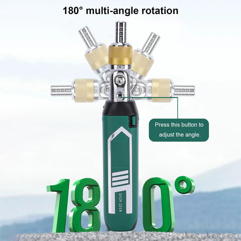Ultimate 14 In 1 Ratchet Set With Adjustable 0 To 180 Degrees Angle For Tight Spots, Heavy Duty Screw Drill Bit Kit Includes 9 Bits Plus 5 Sockets For Home Repair Auto Maintenance Jobs The Total Fixer Upper That Gets It Done Right. 180° adjustable ratchet head with 9 bits and 5 sockets