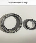 All steel double ball bearings for Heavy Duty Tempered Glass Lazy Susan Turntable For Dining Table With 360 Degree Rotation