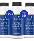 Calibration Solution Set For pH And EC Meters With pH 4.0, pH 7.0, And 2.77 EC Solutions 250 Ml Pack For Hydroponics Growers, three 250ml bottles