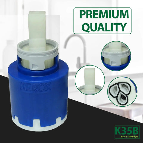NKJ35A 35mm Replacement Faucet Cartridge For Single Lever Faucets With Right Rotation Easy DIY Repair Kit on display