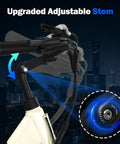 Beast 1000W Peak Electric Bike For Adults With 22 MPH Top Speed And 60 Mile Range adjustable stem detail