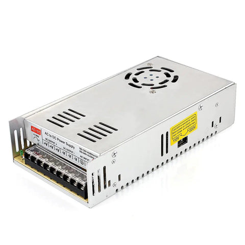 12V 30A Switching Power Supply Beefy 360W Universal Regulated DC Adapter with vents and fan for 3D printers and LED strip lights