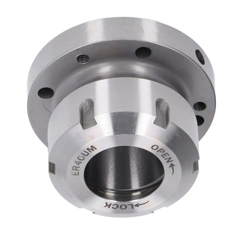 Heavy Duty Fabater Collet Chuck With 80mm ER40 Holder for Lathes and Milling Machines And CNC Engravers, close-up view.