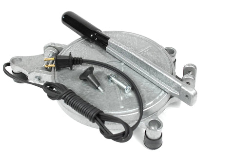 Get This Electric Tortilla Press Maker For Quick Chapati And Roti Prep At Home, showing the 8 inch aluminum plate and insulated handle.