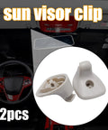 2 Pack Sun Visor Retainer Clip Replacement For 2007 2010 Dodge Avenger And 2008 2010 Chrysler Sebring Grey 1GW25DW1AA