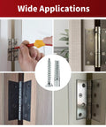 Heavy Duty Door Hinge Repair Screws With Expanding Drywall Anchors Provide A Rock Solid Grip For Loose Cabinet Hardware Fix Wobbly Doors In Minutes 50 Piece installation images showing cabinet door hinges and screws.