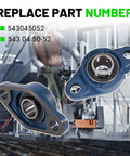 Two Pack Pillow Block Bearing Set For Husqvarna FS400 And FS400LV Walk Behind Concrete Saws Replacement For 543045052