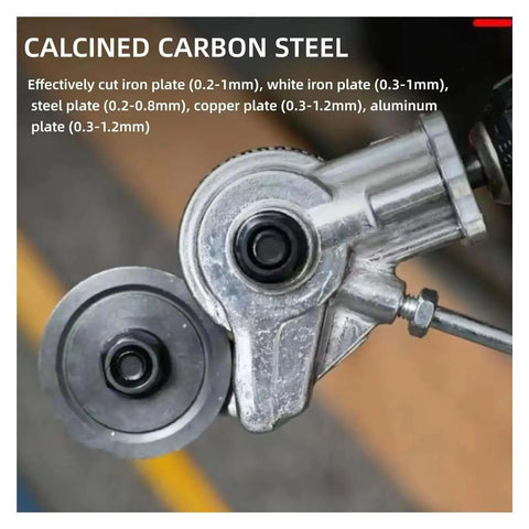 Plate Cutter Nibble Drill Attachment Workhorse for Cutting Iron Steel Copper Aluminum and White Sheet Metal with High Hardness Head