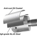 Hella Sturdy Wood Turning Lathe Adapter Converts 1 1/4 Inch Female To 1 Inch Male Thread With Smooth Headstock Spindle Reducer and Slick Nylon Washer Kit For Total No Hassle Woodworking Upgrades, featuring anti-rust coating and high-grade No.45 steel.