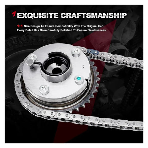Heavy Duty Timing Chain Kit With Guides For Toyota Camry Highlander RAV4 Sienna Avalon And Venzas 2.5L 2.7L Engine silver alloy chain sprocket