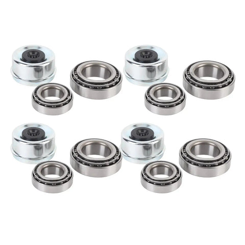 Heavy Duty Trailer Wheel Hub Bearing Kit Four Piece Set For 5200 To 6000 Lb Axles With 15123 And 25520 Bearings