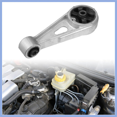 Heavy Duty Lower Engine Transmission Mount For Chevrolet Spark 1.2L 1.4L L4 Gas 2013 2014 on engine bay showing rubber buffer and metal design.
