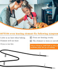 Heavy Duty Oven Bake Heating Element Replacement For Frigidaire And Kenmore Ovens Nickel Stainless Steel shown in kitchen setting