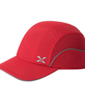 Lightweight Red Bump Cap With Removable ABS Shell And Foam Padding, Baseball Hat Style Head Protection For Work, Breathable Long Brim