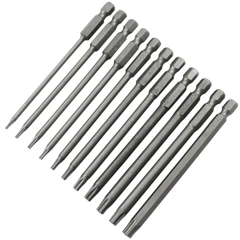 Master Grade Magnetic Torx Bit Collection Featuring T6 Through T40 Security Tips Constructed From Badass Alloy Steel for appliance repair tools.