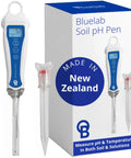 Soil pH Pen Digital Meter And Water Test Kit For Hydroponics And Indoor Grow Rooms with box and glass probe shown.