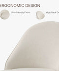 Ergonomic design of Swivel Dining Chair Set Modern Upholstered Linen Seat With Comfy Cushioned Comfort And 360 Degree Spin