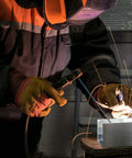 Welder using 20 Piece Aluminum Welding Plates 2 By 4 Inch One Eighth Inch Thick For TIG MIG Arc Welding Practice Sheets