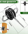 12 Pack Black Electric Fence Insulators With Screws And Post Anchors For Ring Wooden Posts And Gate Handles Heavy Duty Fence Wiring Insulators