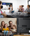 Meeting and family using Wireless HDMI Transmitter And Receiver For Laptop To TV Or Monitor Or Projector, No Fuss 4K