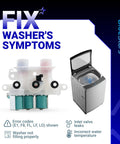 Fix washer symptoms with Washer Water Inlet Valve 120V 60Hz for Whirlpool Kenmore Models