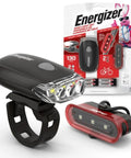 Front And Rear Bike Light Set With Batteries Included, 130 Lumen Front Light, 220 Degree Rear Visibility, Weather Resistant Design