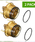Two Pack Bonnet And Poppet Repair Kit Made To Fit 765 One Inch And One And Quarter Inch Backflow Preventers And Vacuum Breakers Replacement Part 905212 visible with o-rings