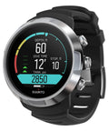 D5 Wrist Dive Computer With USB Cable Black, 100m Water Resistant, Wireless Tank Pressure, Vibration Alarms, Digital Compass, Round Display