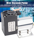12V DC Mini Vacuum Pump Featuring Dead Quiet Diaphragm Design And Integrated Suction Holder for efficient 5L/min performance.