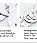 50 Pack Round Metal Key Tags 1 To 50 Stainless Steel ID Tags With Hole For Key Boxes Cabinets And Organization Includes Key Ring Chain And Split Ring