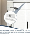 Close-up of 4 Pack M6053 Frameless Shower Door Roller Assemblies With Three Quarter Inch Plastic Wheels And Ball Bearings, Chrome Aluminum Bracket Replacement Kit For Glass Sliding Doors Parts Includes Mounting Screws.