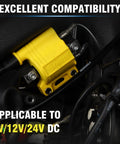 Universal High Performance Ignition Coil for 2 Stroke and 4 Stroke Engines installed on a vehicle, applicable for 6V/12V/24V DC.